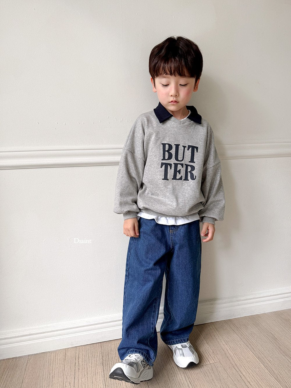 韓國直送- DS Butter Square Collar Sweatshirt