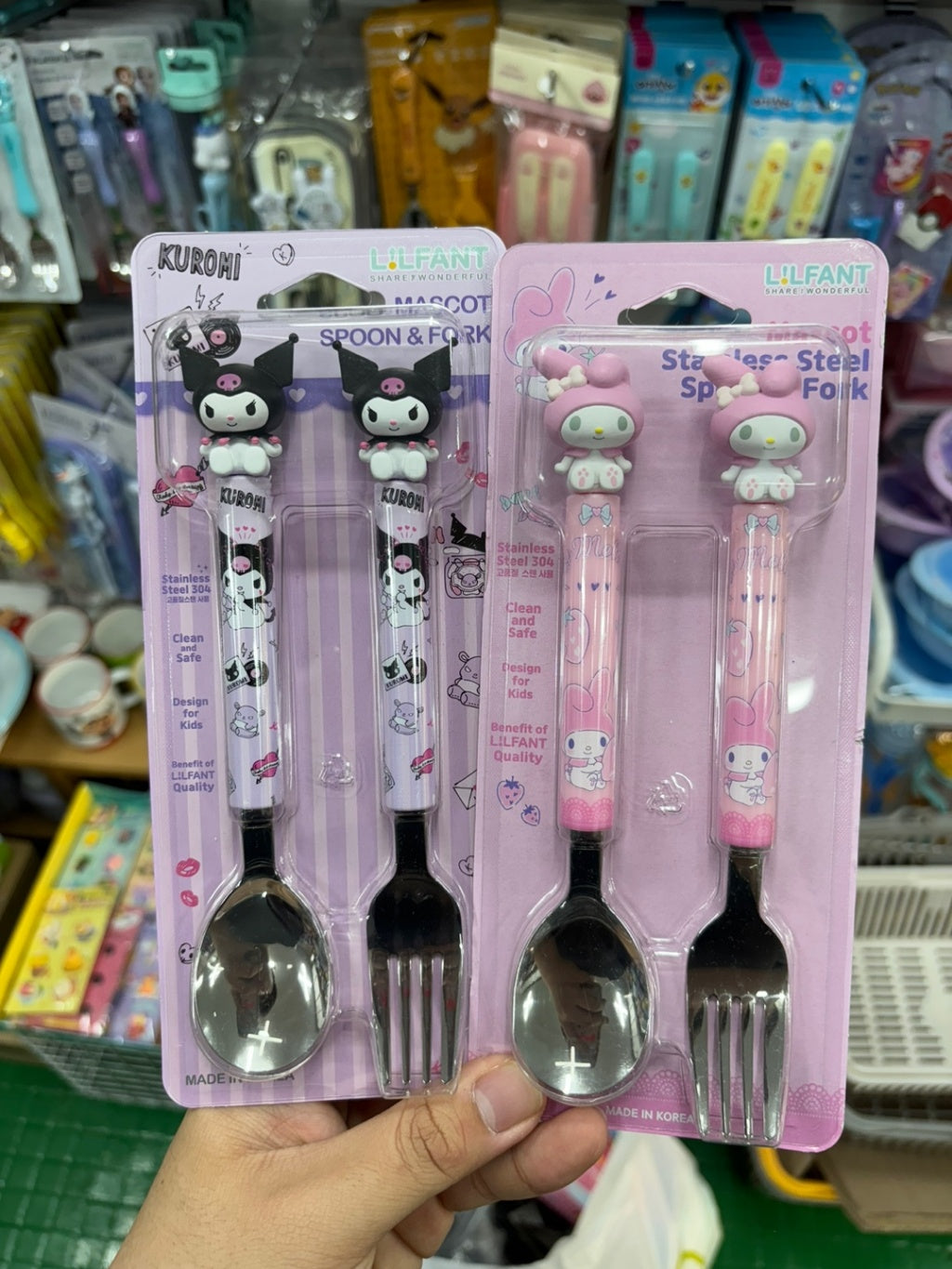 韓國直送- KR2506001 Sanrio 不鏽鋼餐具