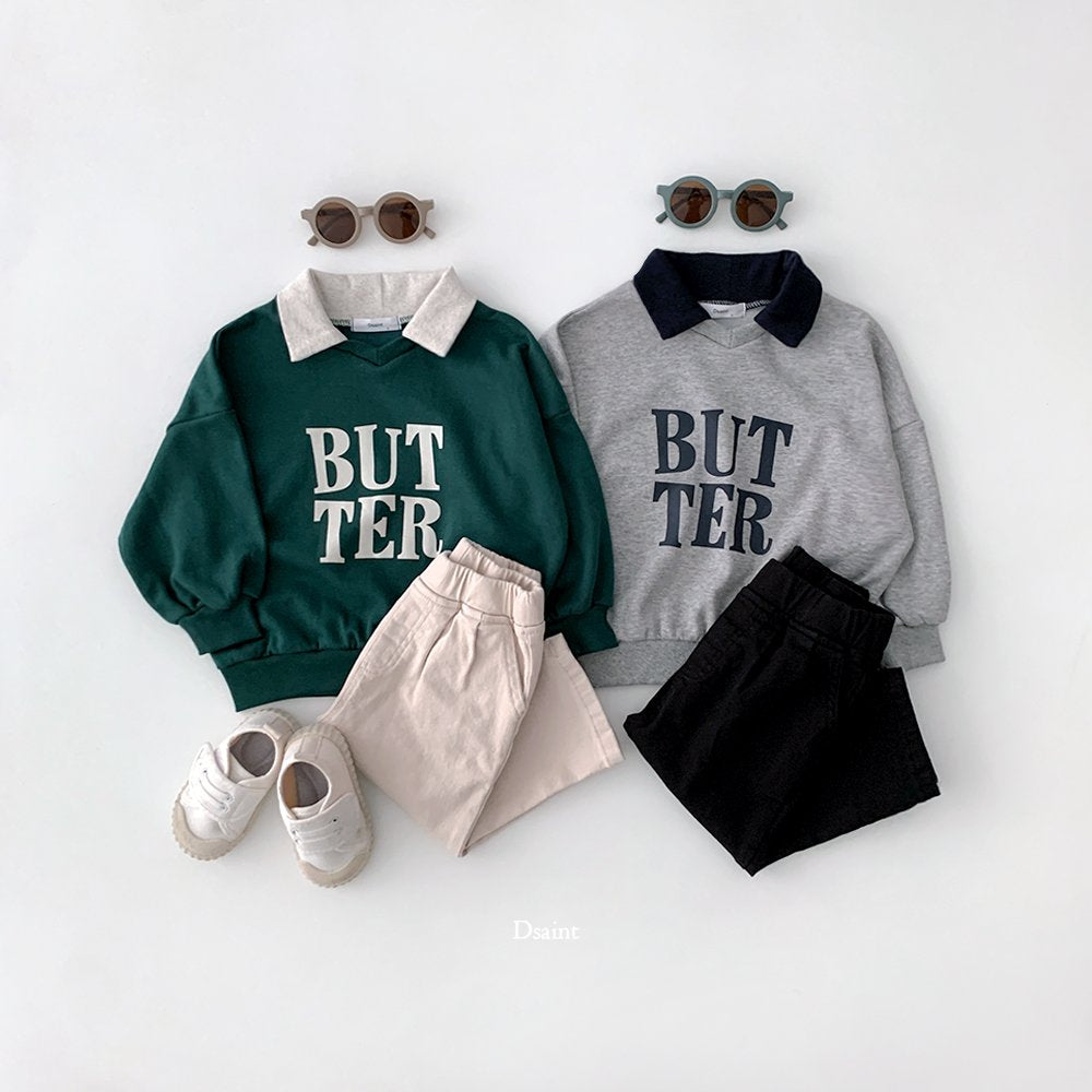 韓國直送- DS Butter Square Collar Sweatshirt