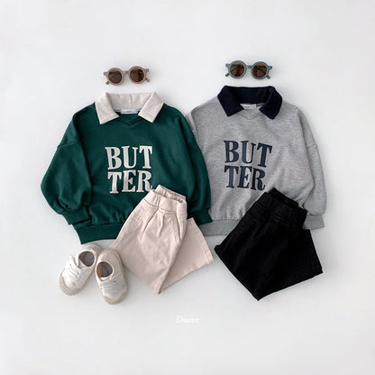 韓國直送- DS Butter Square Collar Sweatshirt