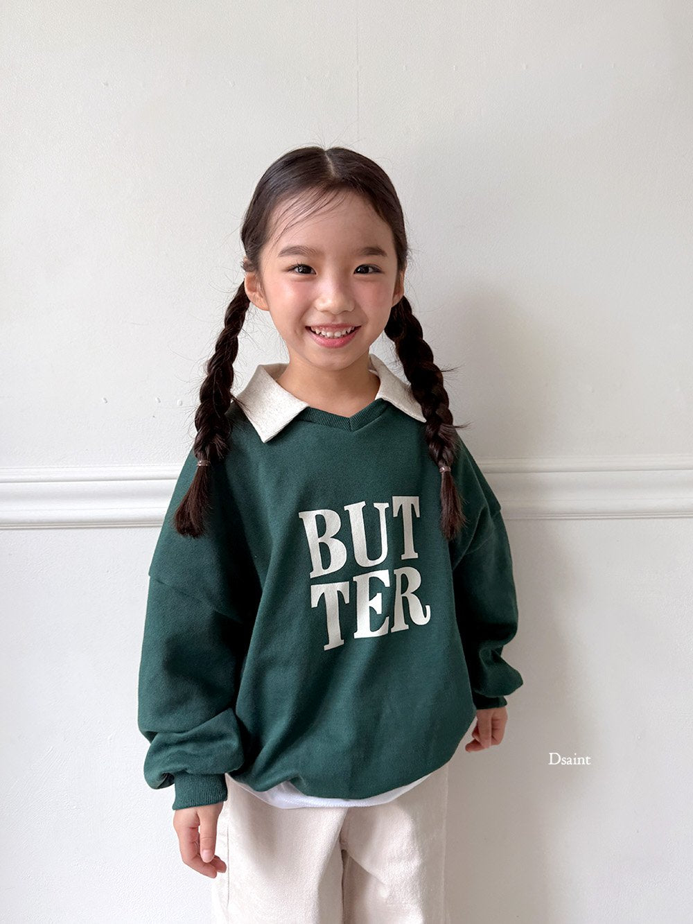 韓國直送- DS Butter Square Collar Sweatshirt