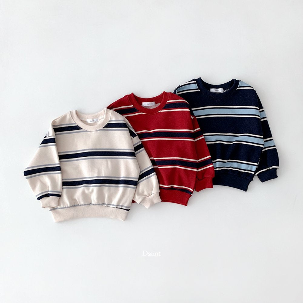 韓國直送- DS Striped MTM Sweatshirt