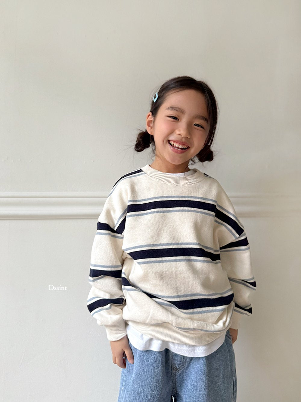 韓國直送- DS Striped MTM Sweatshirt