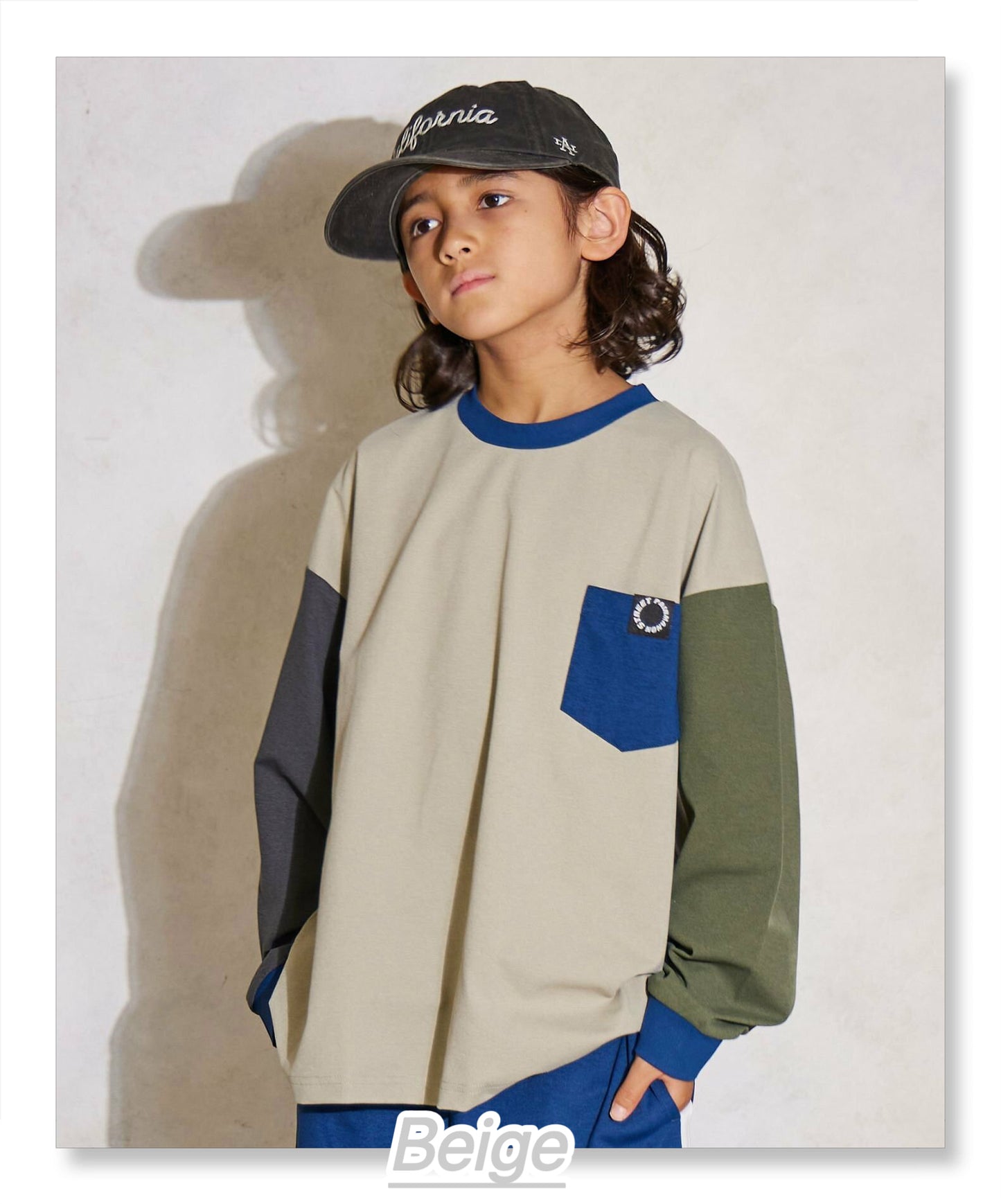 日本直送- JP2510001 男童吸水速乾 長袖 Tee