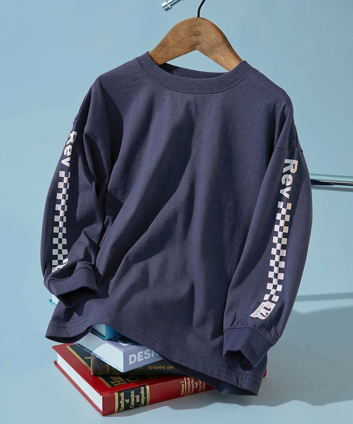 日本直送- DR Printed Sleeves Ribbed Long-Sleeved Tee 2
