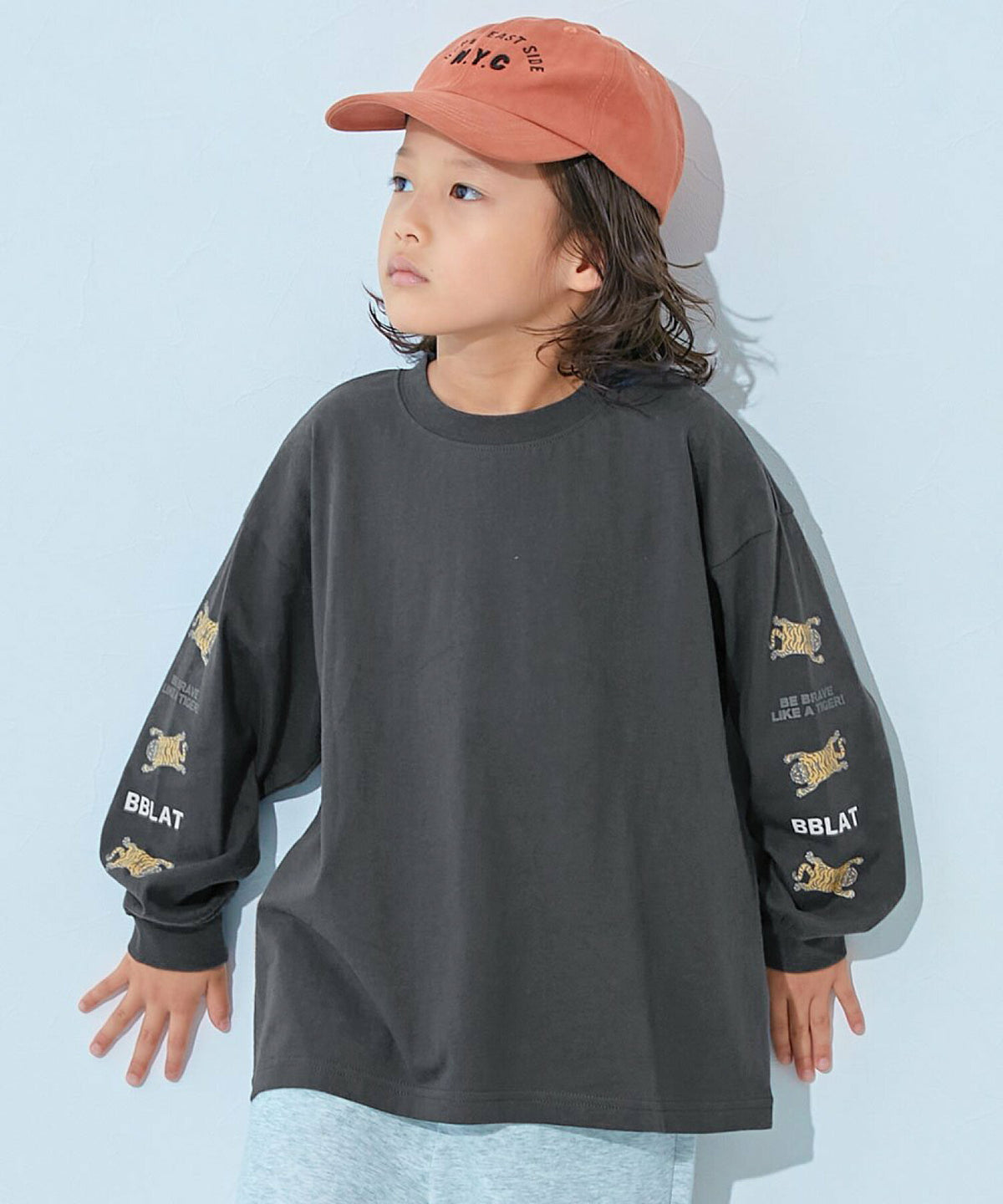 日本直送- DR Printed Sleeves Ribbed Long-Sleeved Tee 2