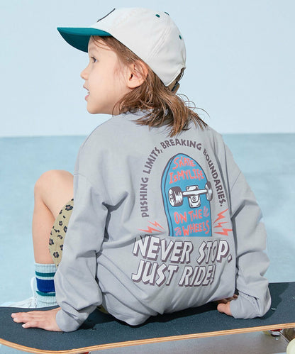 日本直送- DR Printed Ribbed Long-Sleeved Tee