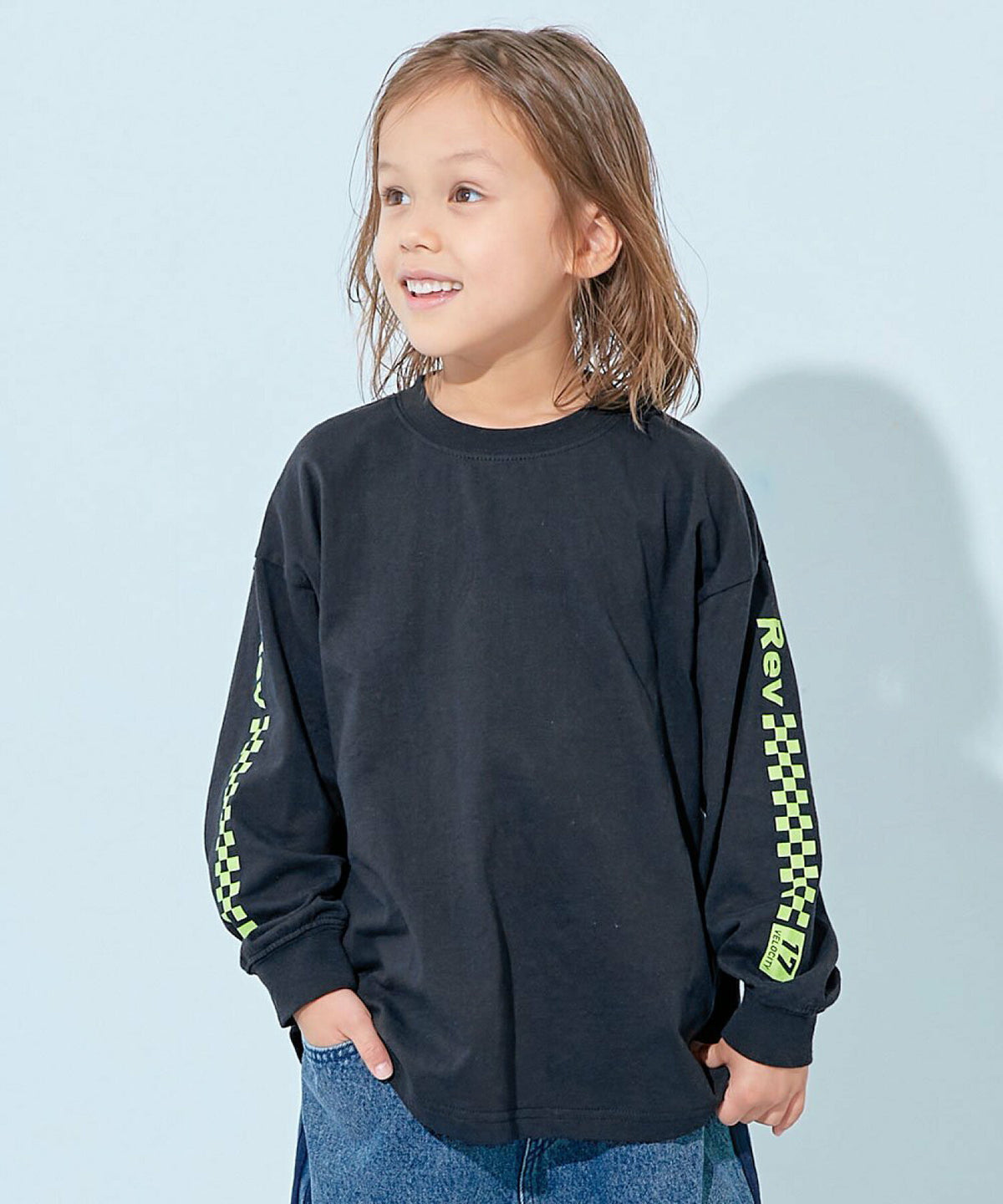 日本直送- DR Printed Sleeves Ribbed Long-Sleeved Tee 2