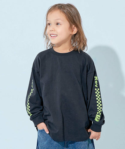 日本直送- DR Printed Sleeves Ribbed Long-Sleeved Tee 2