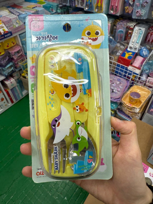 韓國直送- KR2506003 BabyShark 餐具套裝