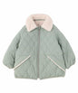 日本直送- SE Fluffy Floral Quilt Reversible Jacket