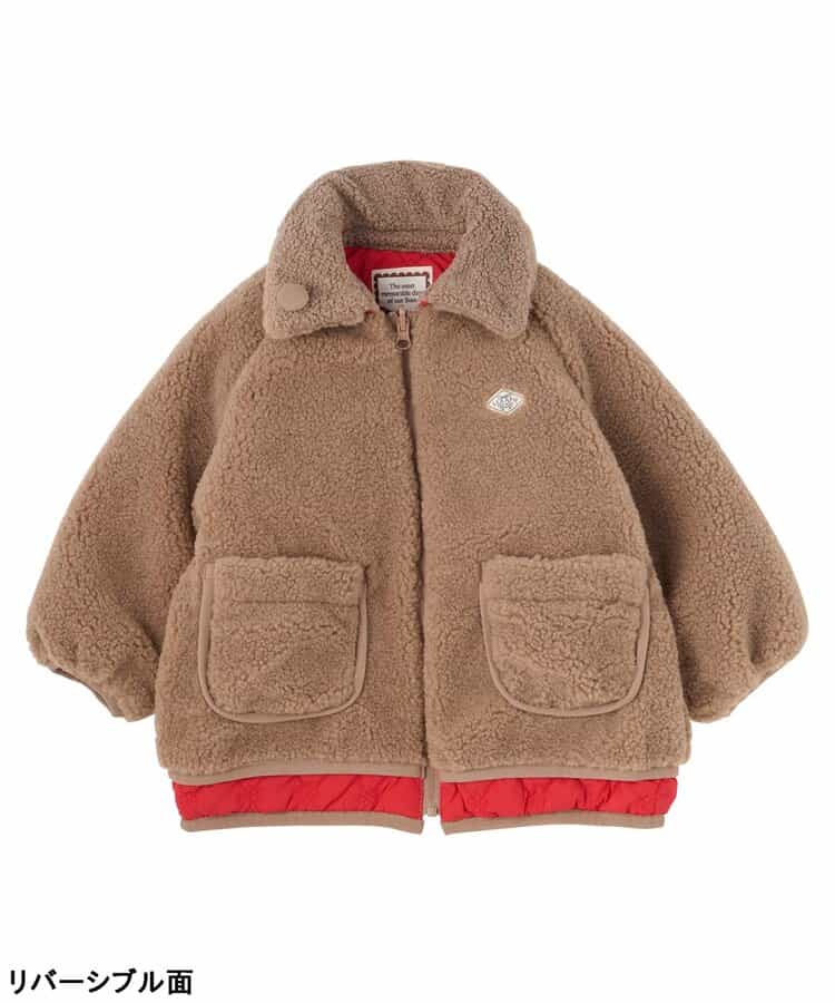日本直送- SE Fluffy Floral Quilt Reversible Jacket