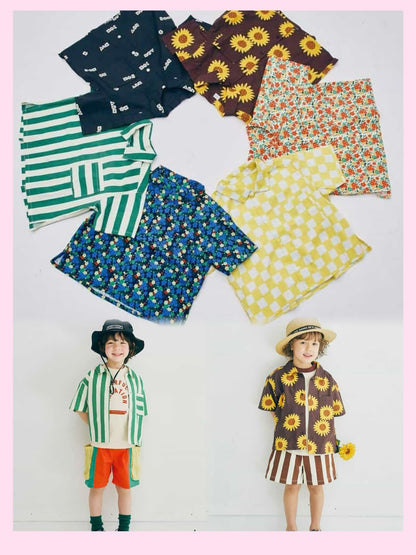 日本直送- JP2505033 PP 男童 All Over Print Shirt