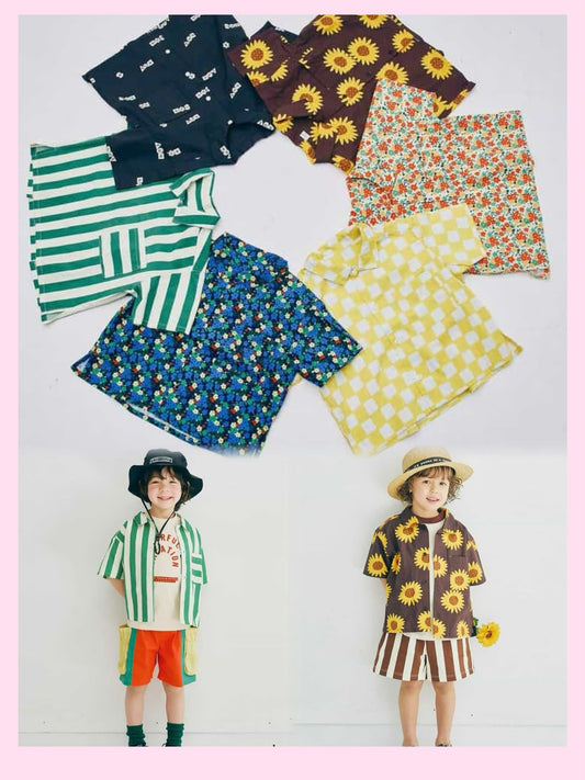日本直送- JP2505033 PP 男童 All Over Print Shirt