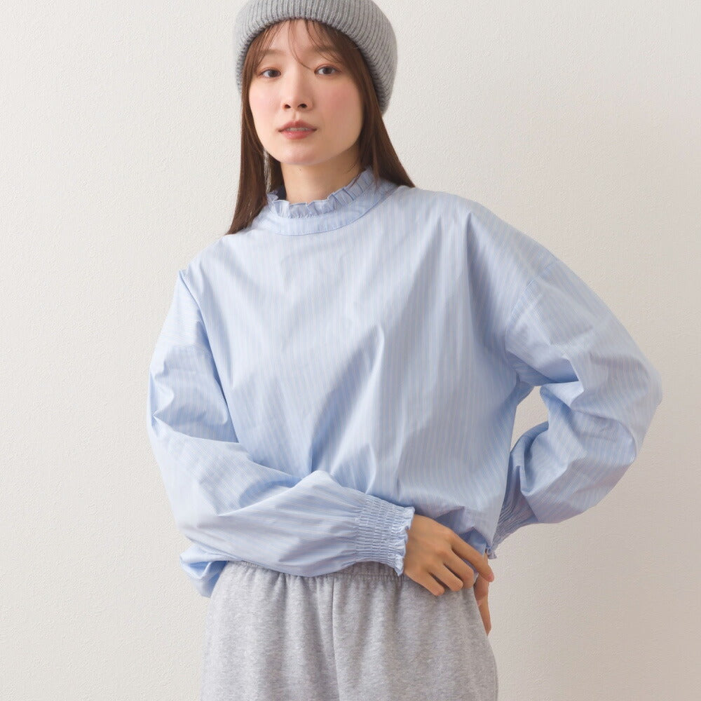 日本直送-OMNES 荷葉邊套頭恤衫