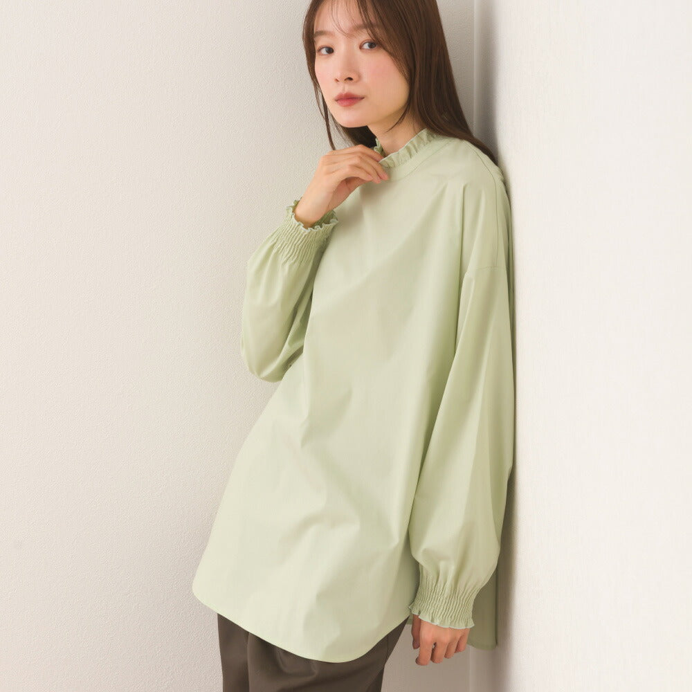 日本直送-OMNES 荷葉邊套頭恤衫