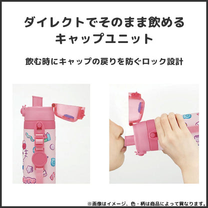 日本直送- Skater Sanrio 3D圖案 不鏽鋼保冷水樽