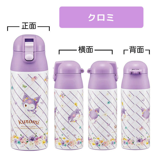 日本直送- Skater Sanrio 花花圖案 不鏽鋼保溫水樽